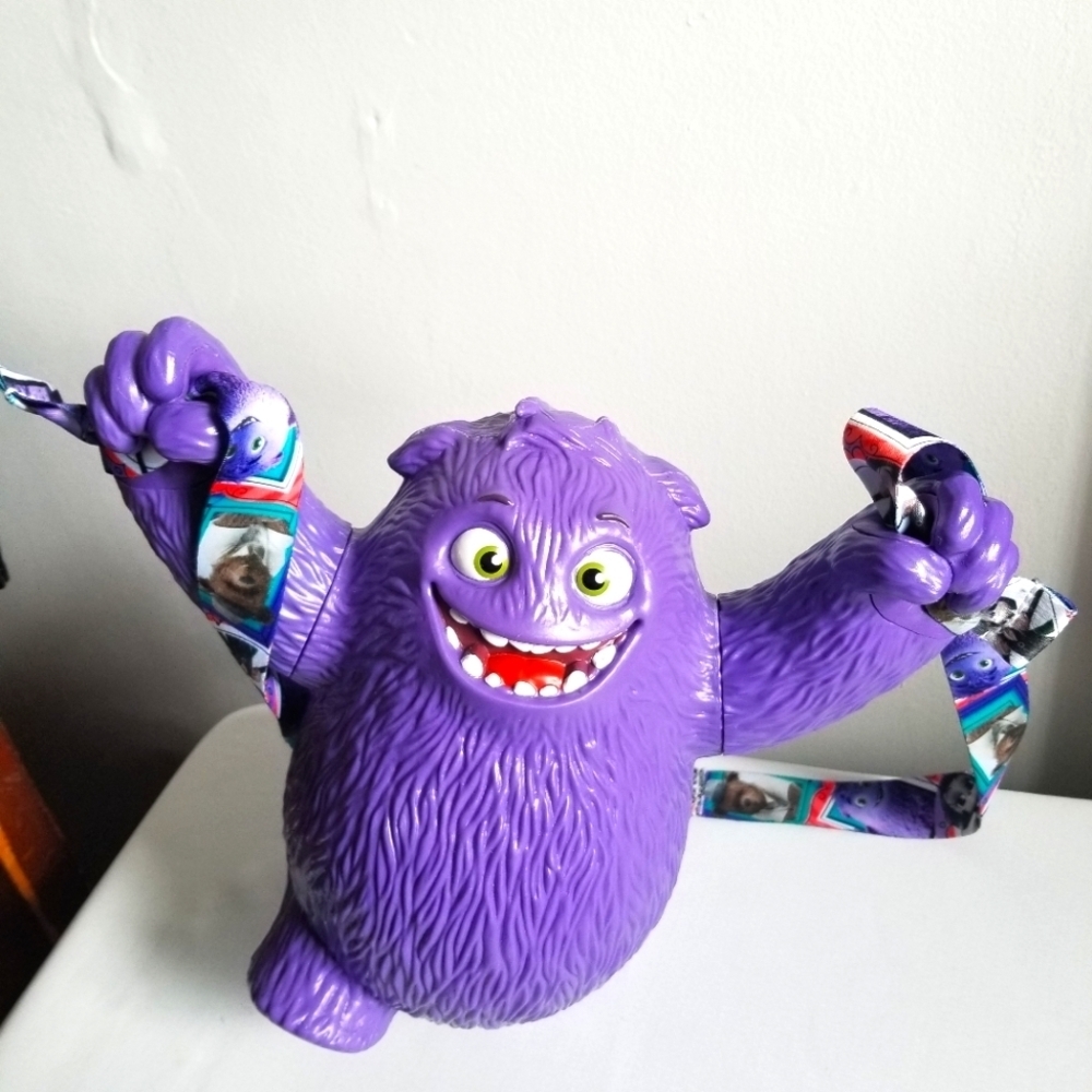 Exclusive to Theater "IF" Imaginary Friends  Movie Purple Monster Popcorn Bucket